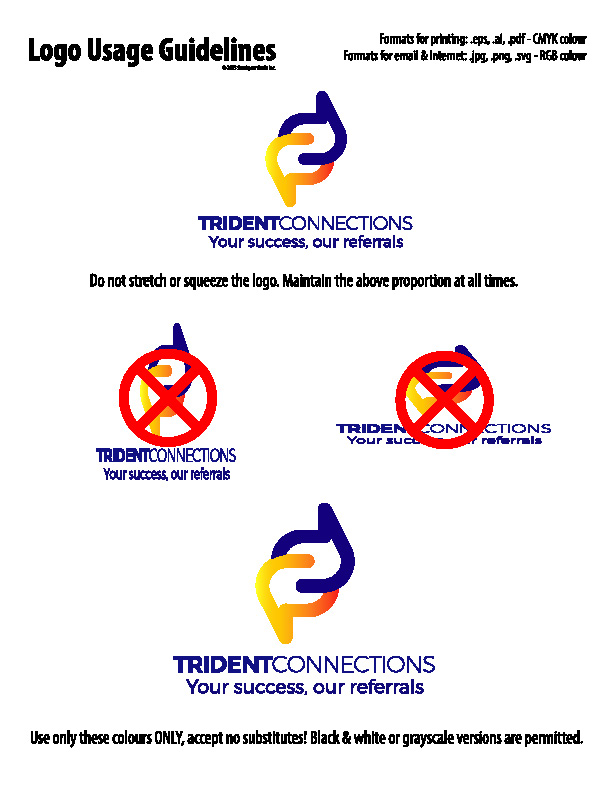 Trident Connections 2023 Logo Usage Guidelines